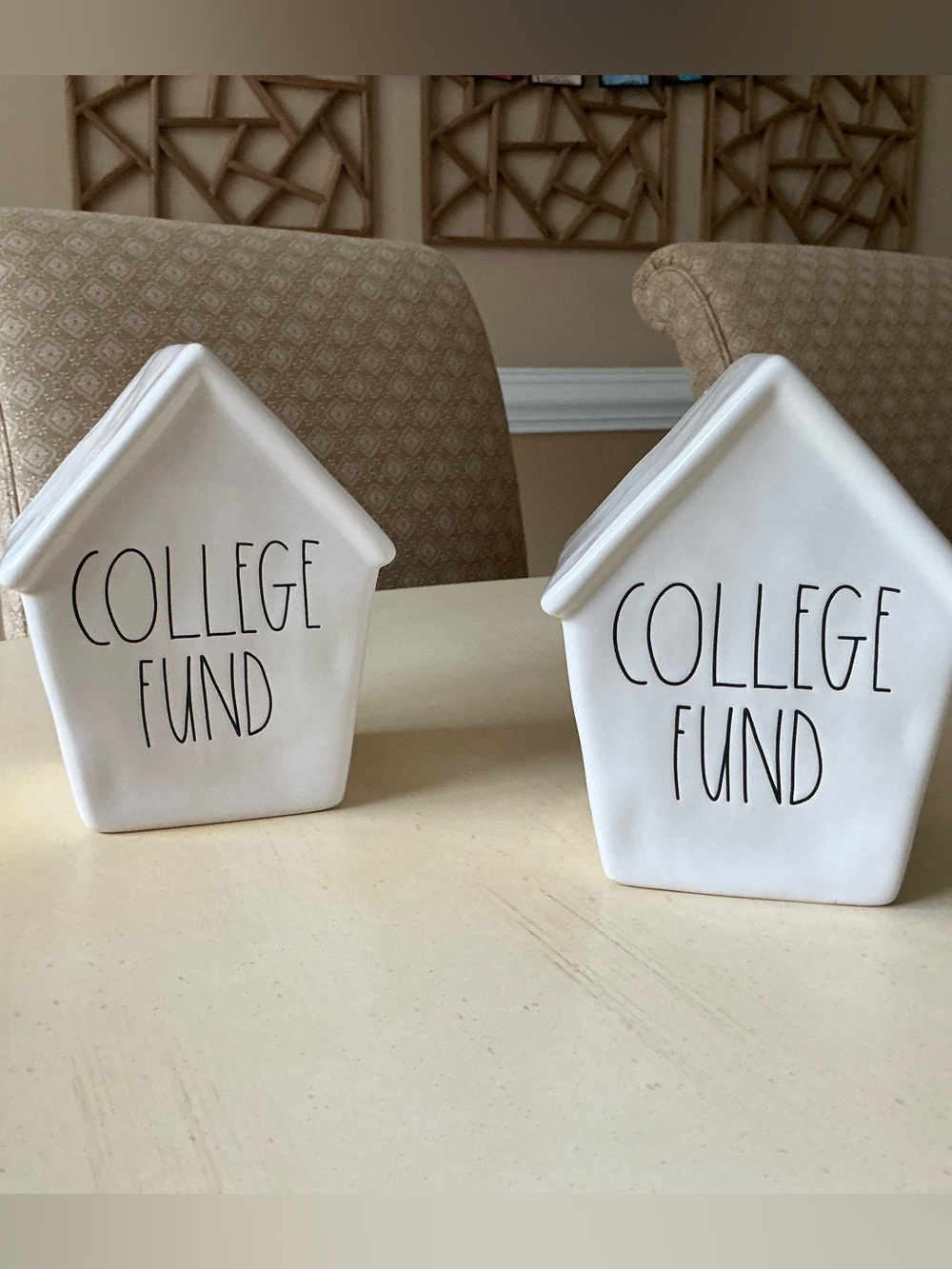 Rae Dunn COLLEGE FUND Birdhouse Bank 🏫